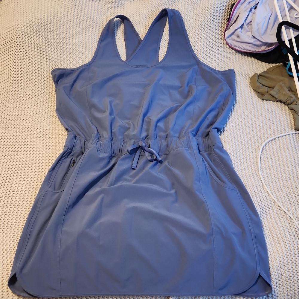 Patagonia Blue Criss Cross Athletic Dress